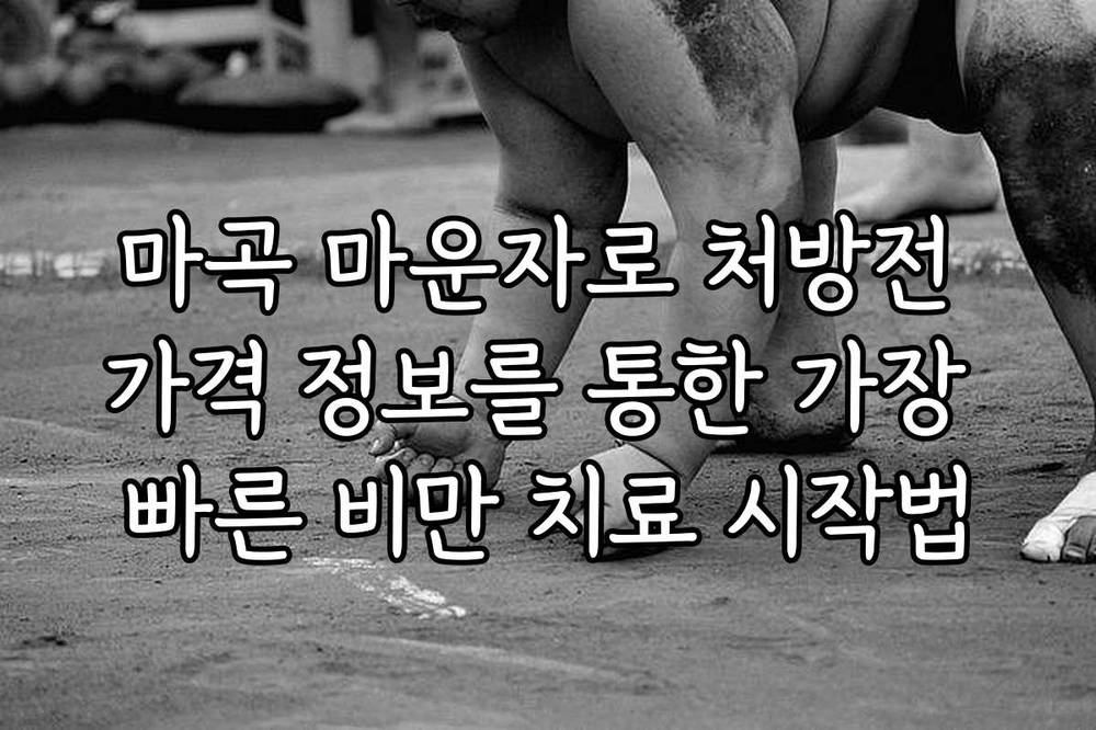 마곡 마운자로 처방전 가격 정보를 통한 가장 빠른 비만 치료 시작법