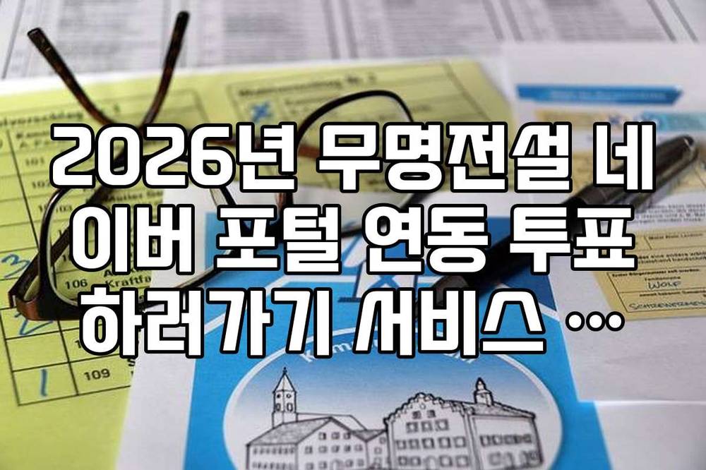 2026년 무명전설 네이버 포털 연동 투표하러가기 서비스 이용 팁