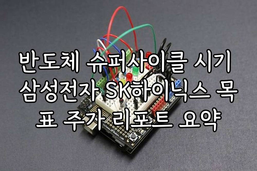 반도체 슈퍼사이클 시기 삼성전자 SK하이닉스 목표 주가 리포트 요약