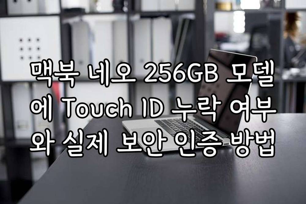 맥북 네오 256GB 모델에 Touch ID 누락 여부와 실제 보안 인증 방법