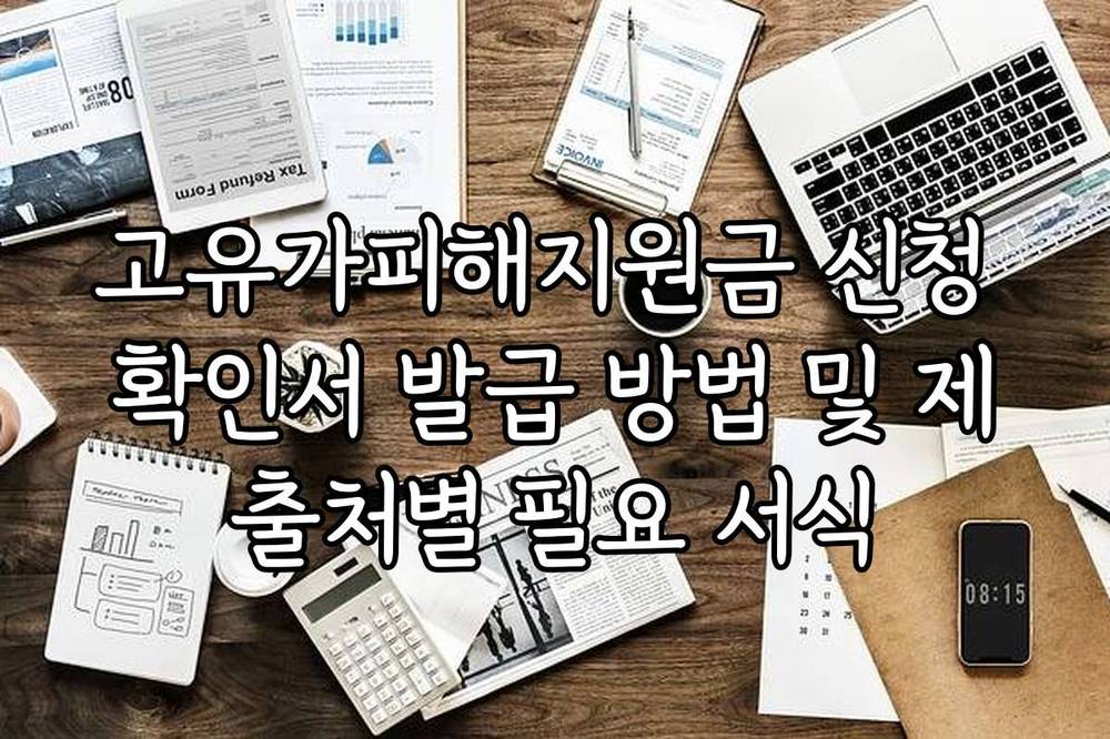 고유가피해지원금 신청 확인서 발급 방법 및 제출처별 필요 서식
