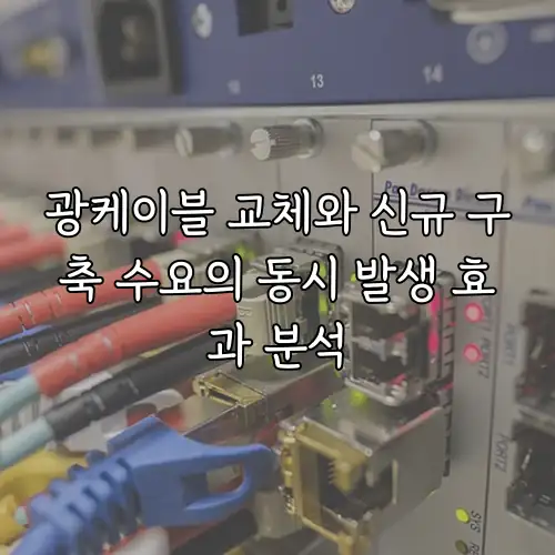 광케이블 교체와 신규 구축 수요의 동시 발생 효과 분석