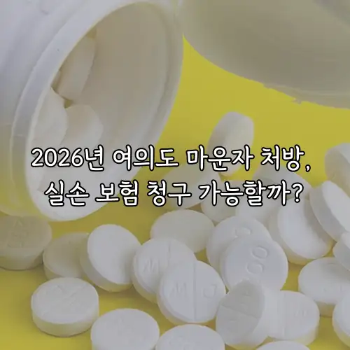 2026년 여의도 마운자 처방, 실손 보험 청구 가능할까?