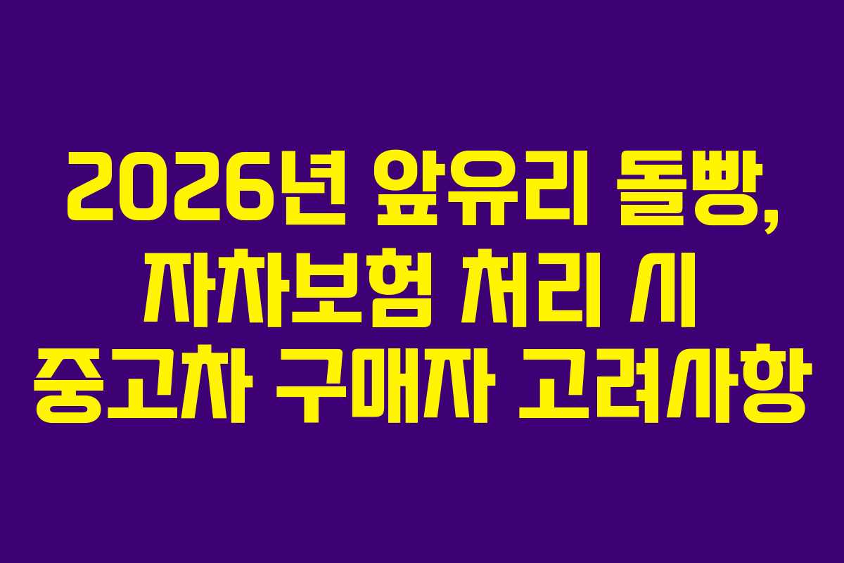 2026년-앞유리-돌빵,-자차보험-처리-시-중고차-구매자-고려사항