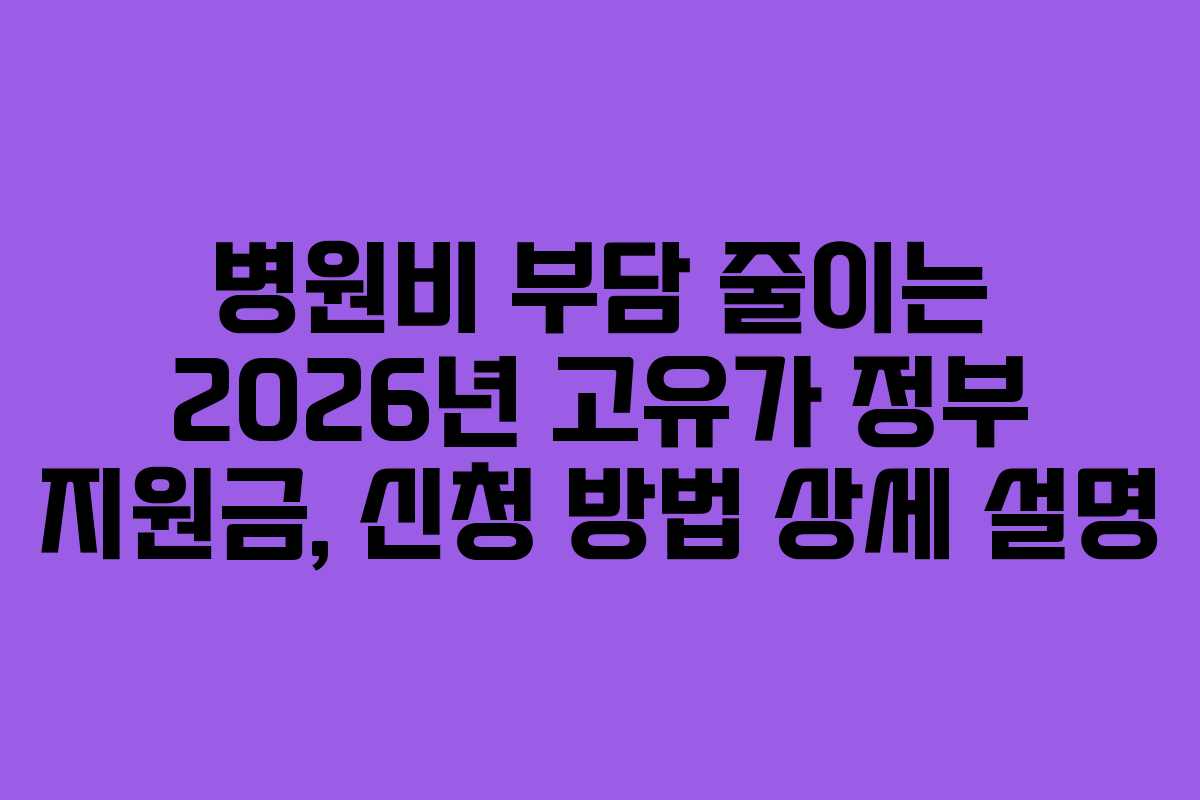 병원비-부담-줄이는-2026년-고유가-정부-지원금,-신청-방법-상세-설명