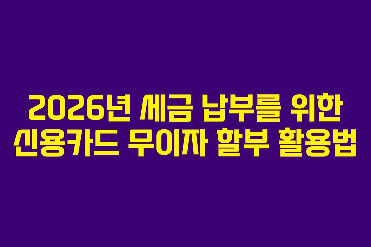 2026년-세금-납부를-위한-신용카드-무이자-할부-활용법