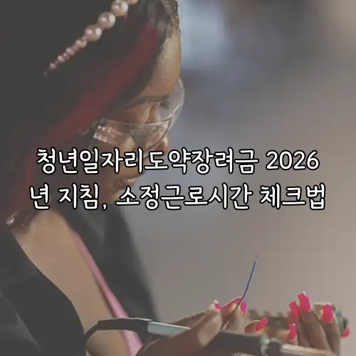 청년일자리도약장려금 2026년 지침, 소정근로시간 체크법