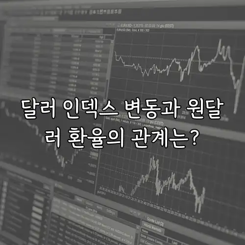 달러 인덱스 변동과 원달러 환율의 관계는?