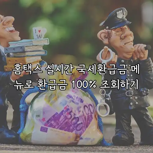 홈택스 실시간 국세환급금 메뉴로 환급금 100% 조회하기
