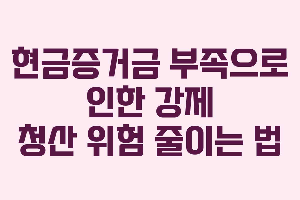 현금증거금-부족으로-인한-강제-청산-위험-줄이는-법