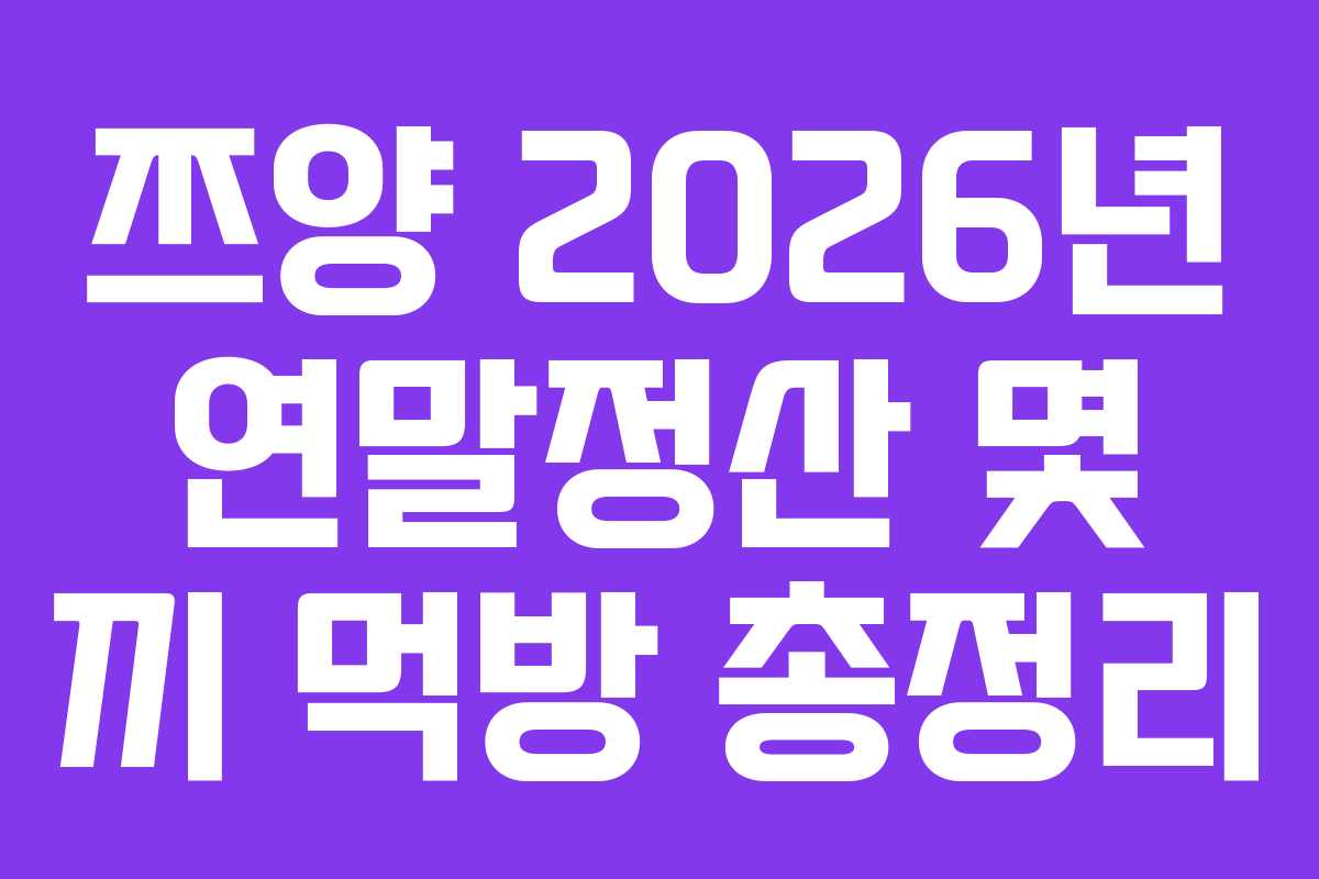쯔양-2026년-연말정산-몇-끼-먹방-총정리